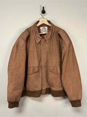 Vintage Leather Flight Jacket